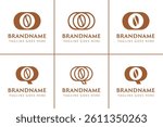 Letter O and Q Coffee Bean Logo, for coffee shops, roasters, or brands in the beverage