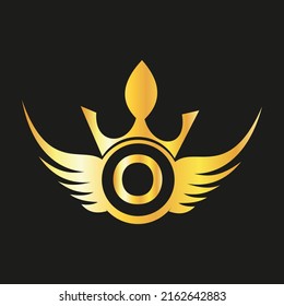 Letter  O  Queen Logo Design vector templet  crown logo Elegant monogram gold logo for Royalty,
 business card, Boutique, Hotel, Cafe, Jewelry