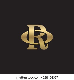 letter O and R monogram golden logo