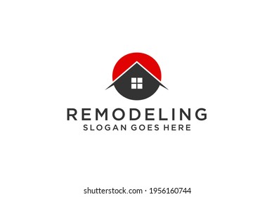 Letter O for Real Estate Remodeling Logo. Construction Architecture Building Logo Design Template.