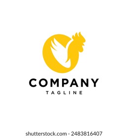 Letter O Rooster logo icon vector template.eps
