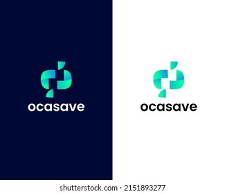 letter o and s logo design template