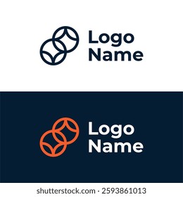 LETTER O S MONOLINE MODERN LOGO DESIGN TEMPLATE