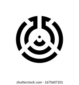 Letter O Sensor Signal Lab engineering Logo