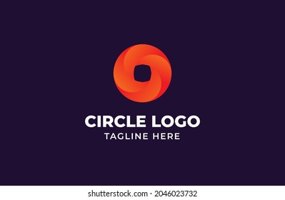 Letter O set with gradient