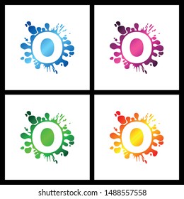 Letter O simple logo icon design vector