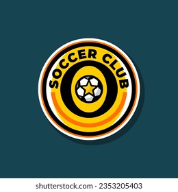 letter O soccer logo. football logo badge with a soccer ball illustration. sport team logo vector.