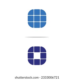 Letter O Solar panel logo design