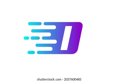 Letter O Speed Line Logo Concept. Fast Motion Icon Vector Illustration