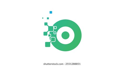 Letter O Speed Logo Design Element