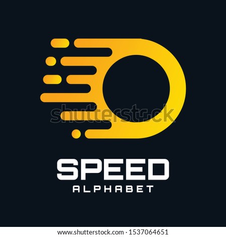 Letter O Speed Vector Logo Design. O letter font with Moving or Speed Design. Speed Icon.