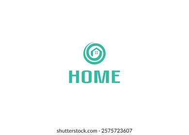 Letter O spiral Real estate home logo