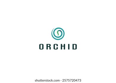 Letter O Spiral shape modern leafy floral natural environmental logo