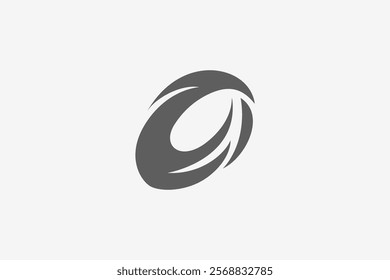 Letter O sport bold move logo