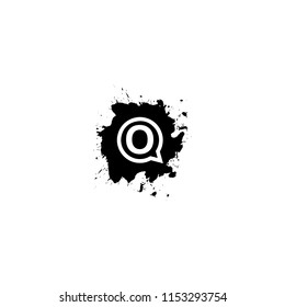 letter o spotting logo vector