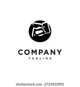 Vetor do ícone de logotipo do grampeador O