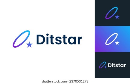  Letter o with star icon modern business logo design template