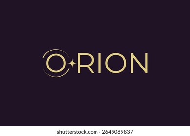 Letter O star logo design vector template. O icon design. Orion symbol.