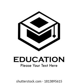 Letter o  with student hat. suitable for university, school, education, student, web, brand, symbol, college,graduate,literature, course, identity, etc