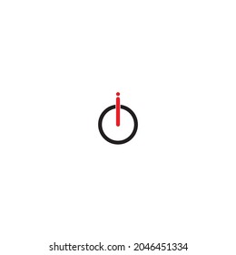 
letter o and i symbol simple logo vector