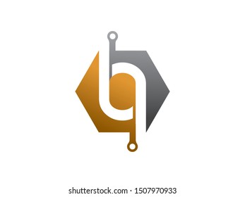 Letter O Tech logo or symbol template design