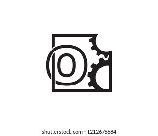 Letter O Technology Logo Template Design Vector, Emblem, Concept Design, Creative Symbol, Icon