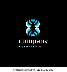 Letter O Technology   tech logo design 