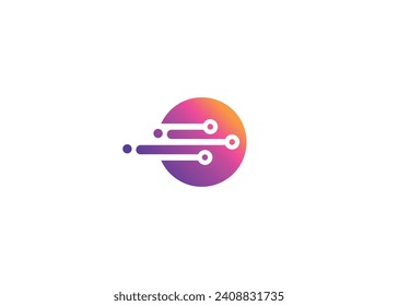 Letter O Technology vector monogram logo design template. Letter O molecule, Science and Bio technology Vector logo Design