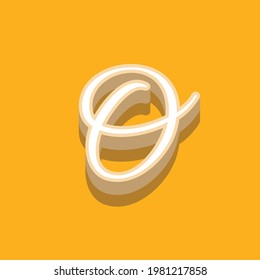 letter O text effect design vector, Can be used for Logo.