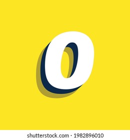 letter O text effect design vector, Can be used for Logo.