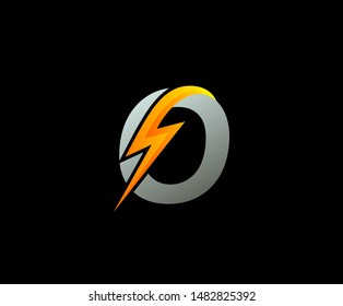 Buchstabe O das Symbol für die Stromform.