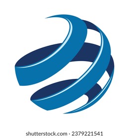 letter O tornado spin logo icon vector design