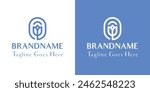 Letter O Tulip Logo, for business related to flower with O initials
