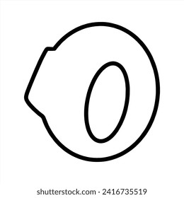 Letter O unique handrawn blank fill black outline street font vector design 