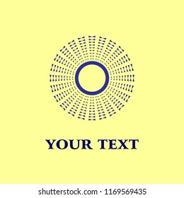 letter o in unique shape vector