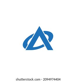 letter A and O vector design for identity logo
