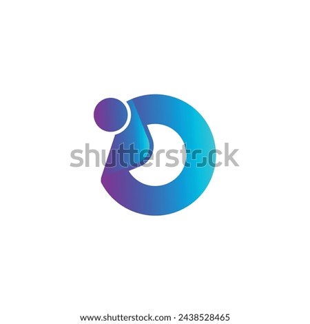 Letter O I Vector graphic icon illustration. for icon, web, technology and company design logos