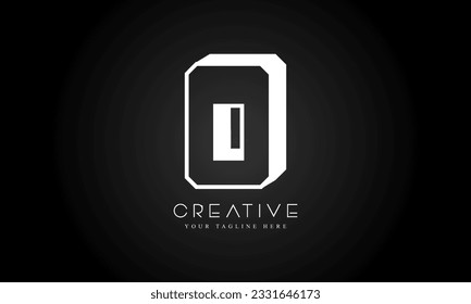 plantilla de ilustración de vector O de letra