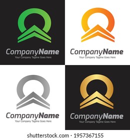 Letter O vector logo template, Colorful Letter O logo, Real Estate, Building and Construction Logo Design Template Vector Icon