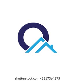 Letter O vector logo template, Colorful Letter O logo, Real Estate, Building and Construction Logo Design Template Vector Icon