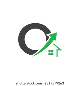 Letter O vector logo template, Colorful Letter O logo, Real Estate, Building and Construction Logo Design Template Vector Icon