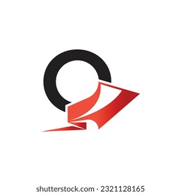 Letter O vector logo template, Colorful Letter O logo, Financial Company Logo, Financial Institute Advisors Logo Design Template Vector Icon