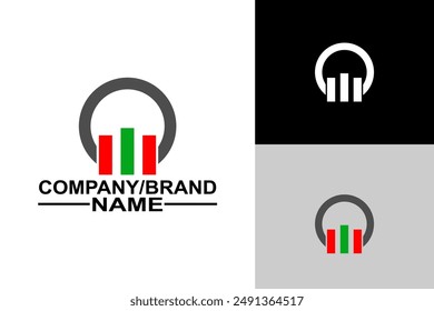 Letter O vector logo template, Letter O logo with shape concept, Financial Company Logo, Financial business Logo Design Template Vector