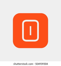 Letter O vector, logo. Useful as branding symbol, corporate identity, alphabet element, square app icon, clip art and illustration.