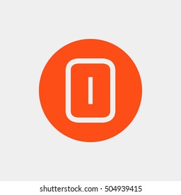 Letter O vector, logo. Useful as branding symbol, corporate identity, alphabet element, circle app icon, clip art and illustration.