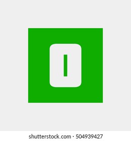 Letter O vector, logo. Useful as branding symbol, corporate identity, alphabet element, square app icon, clip art and illustration.