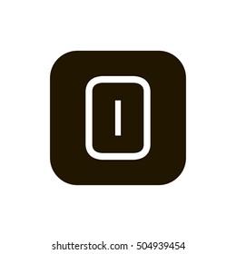 Letter O vector, logo. Useful as branding symbol, corporate identity, alphabet element, square app icon, clip art and illustration.