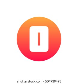 Letter O vector, logo. Useful as branding symbol, corporate identity, alphabet element, circle app icon, clip art and illustration.