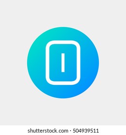 Letter O vector, logo. Useful as branding symbol, corporate identity, alphabet element, circle app icon, clip art and illustration.