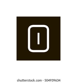Letter O vector, logo. Useful as branding symbol, corporate identity, alphabet element, square app icon, clip art and illustration.